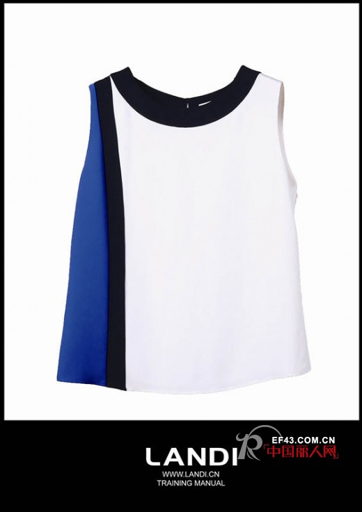 LANDI 混色拼接 穿出鲜活盛夏