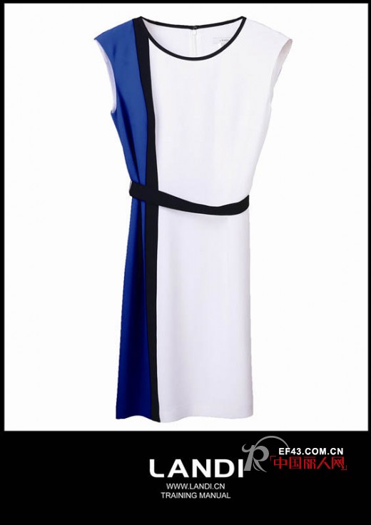 LANDI 混色拼接 穿出鲜活盛夏