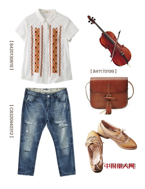 绣花衬衫+短裙 演绎夏日异域民族风