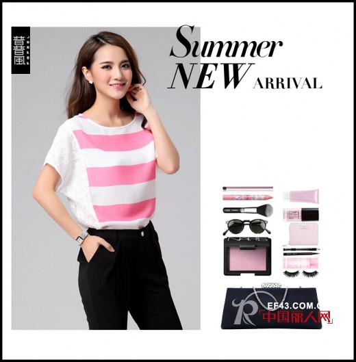 雪纺蕾丝款式搭配 普普风女装夏日时尚搭配