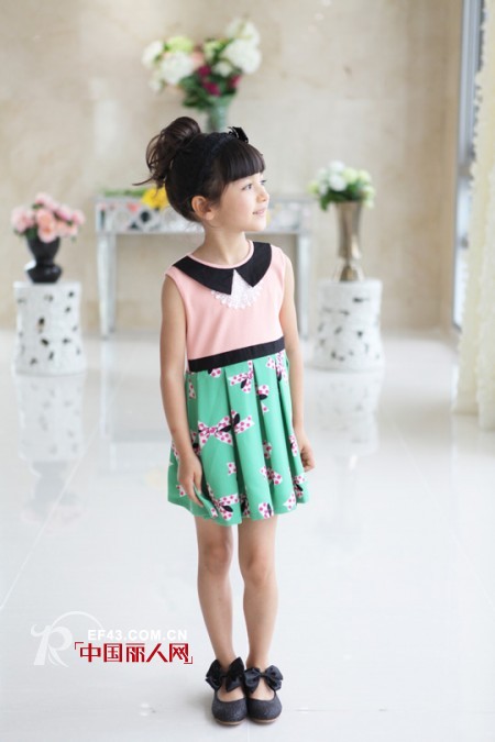 拼接连衣裙搭配 夏季韩版童装搭配