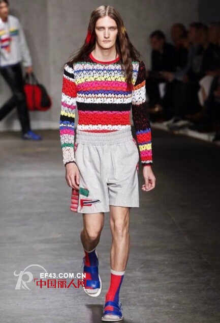 James Long 丹宁2015春夏男装 横条与色彩玩转视觉