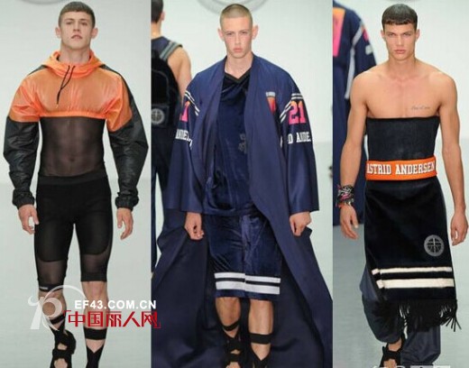 伦敦男装周男装新革命 抹胸裙穿上身