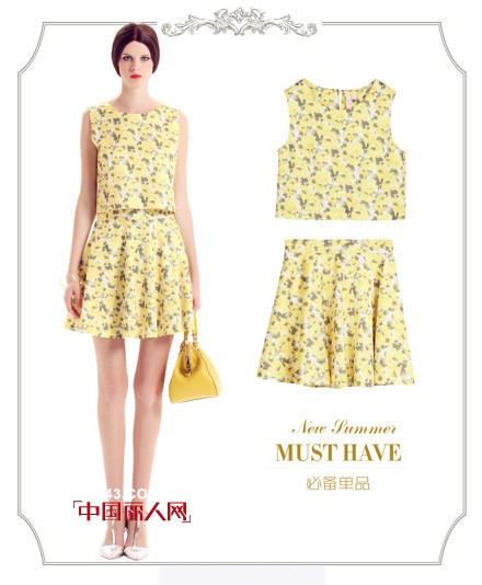 夏季丰富印花单品 印花连衣裙印花套装哪款你最爱