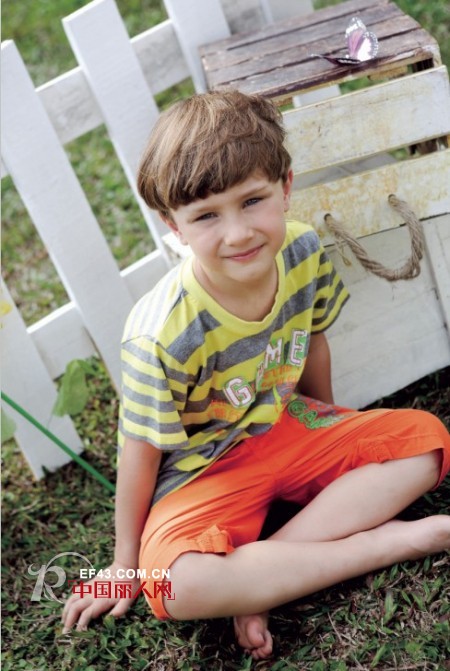 河马占尼短袖格子衫搭配 条纹T恤百搭时尚