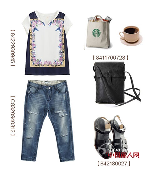 【茵曼每周新品】穿白色印花衫清凉一夏