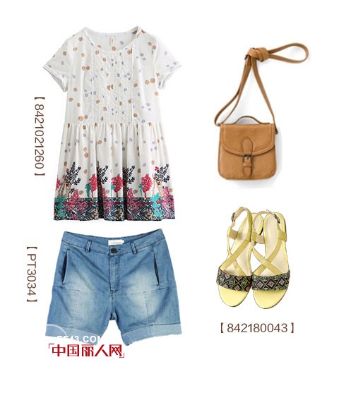 【茵曼每周新品】穿白色印花衫清凉一夏