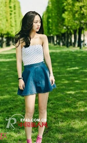 楚阁TRUGIRL穿搭推荐:牛仔裙甜美才是主打