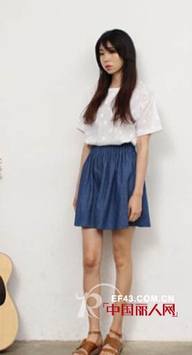 楚阁TRUGIRL穿搭推荐:牛仔裙甜美才是主打