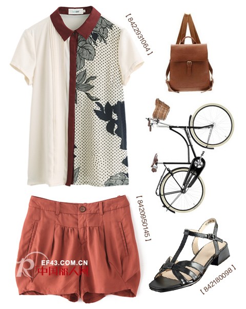 茵曼新品 波点+印花 优雅变奏曲