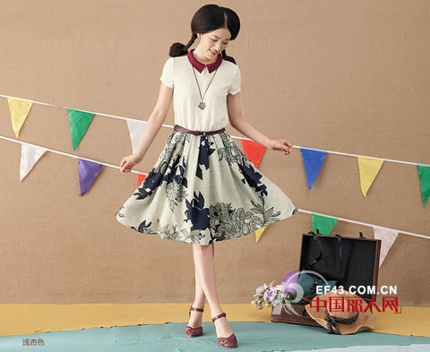 茵曼新品 波点+印花 优雅变奏曲