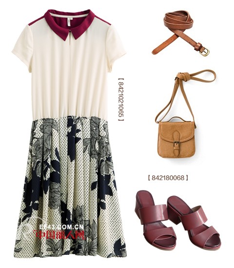 茵曼新品 波点+印花 优雅变奏曲