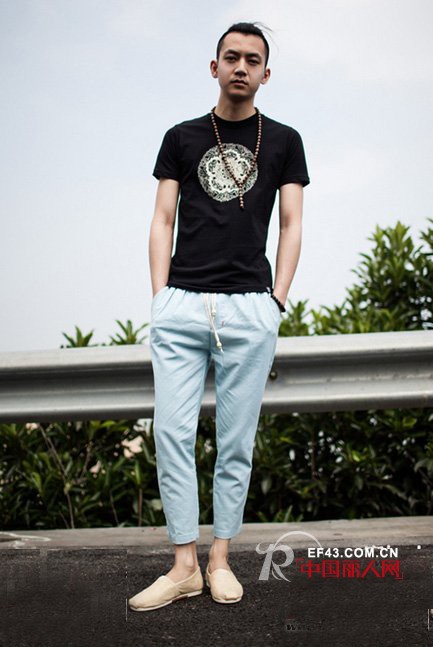 夏季型男搭配 中国风元素男装搭配享受慢生活