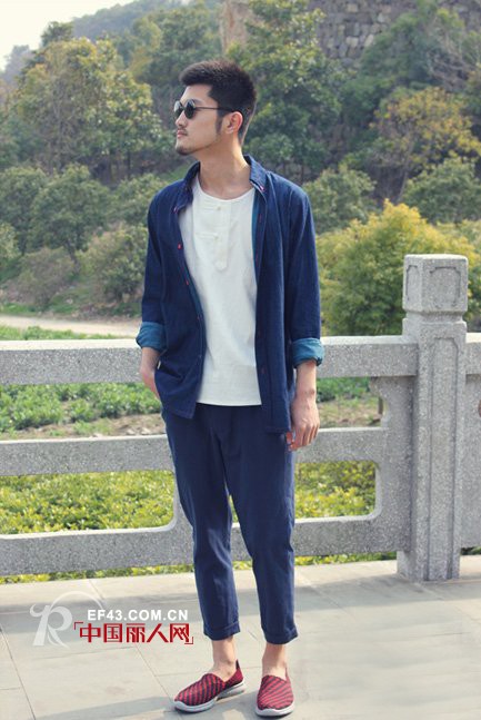 夏季型男搭配 中国风元素男装搭配享受慢生活