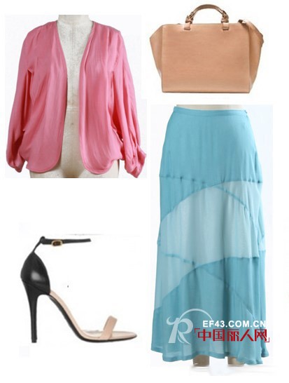 一衣多穿  一条长裙的五种搭法