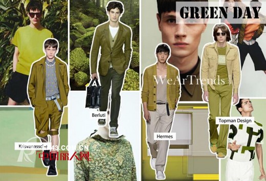 2015春夏男装时装周色彩:骚“粉”弄姿的季节