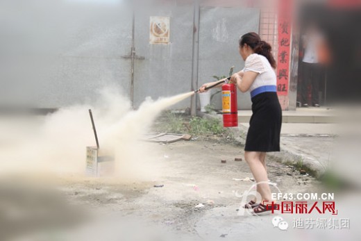 迪芬娜集团公司举行生产经营单位体系消防演练暨培训活动