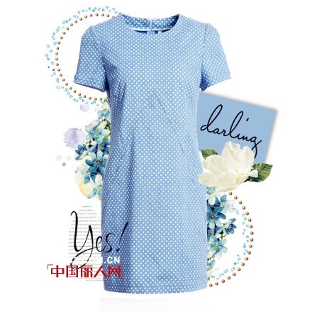 MIGAINO 曼娅奴2014早秋新品 浅蓝色衣服搭配