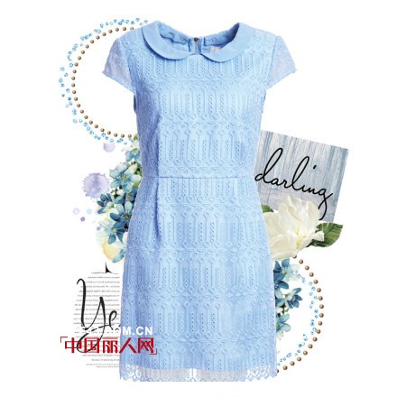 MIGAINO 曼娅奴2014早秋新品 浅蓝色衣服搭配