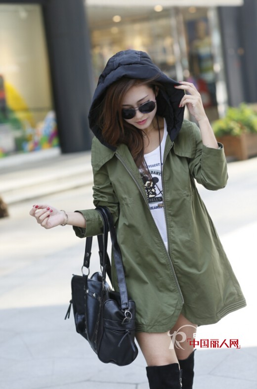 HYZ时尚女装2014秋装新款军旅风外套
