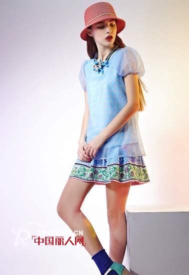 欧根纱夏季新款连衣裙 衣伴沁香夏季欧根纱裙