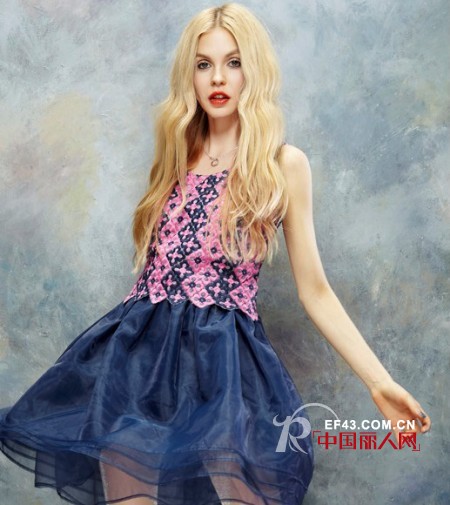 欧根纱夏季新款连衣裙 衣伴沁香夏季欧根纱裙