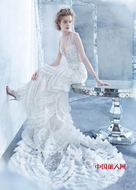 Lazaro拉萨罗2014秋冬婚纱 新娘穿什么婚纱最美