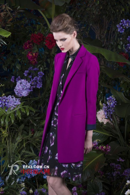 S+世爱嘉秋冬新款来袭 紫色风暴打响秋冬时节 紫色衣服怎么搭配