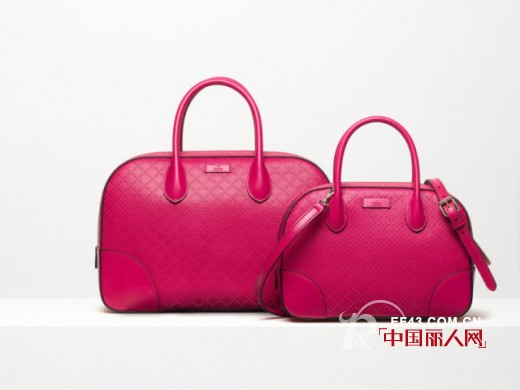 你是我的钻石 GUCCI古驰2014钻石纹女包袋 “色”给你看