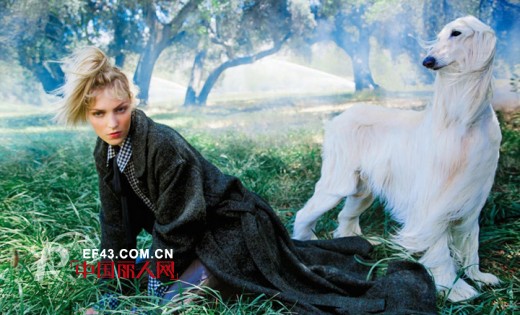 超模 Anja Rubik 演绎《Porter》杂志2014秋季刊封面