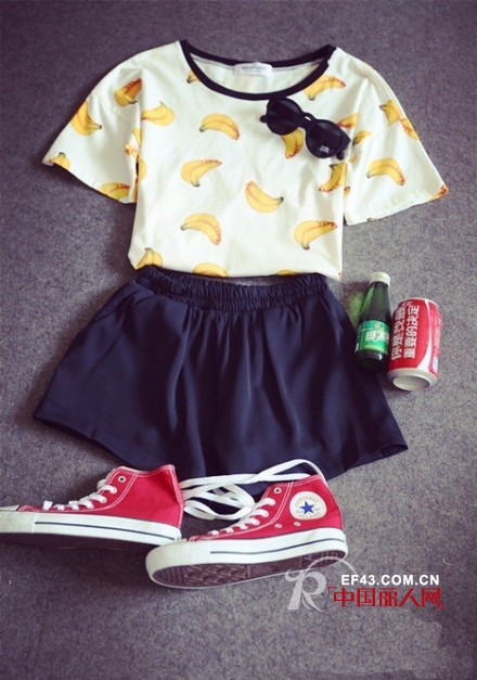 潮女怎么穿衣 香蕉图案款式搭配 杜海涛是香蕉控