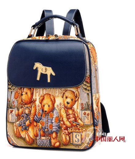 韩版可爱双肩包款式 适合学生背的双肩包