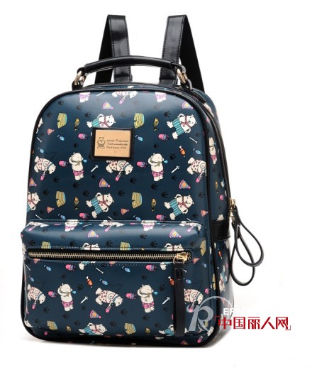 韩版可爱双肩包款式 适合学生背的双肩包