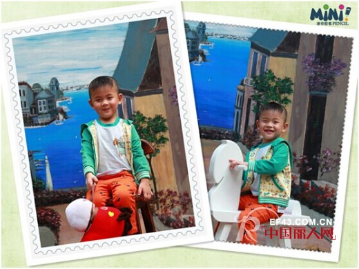 迷你铅笔微信粉丝演艺时尚大片:骑上木马,与阳光一起奔跑