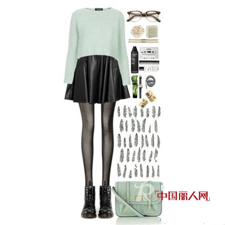 毛衣配短裙 秋季针织毛衣怎么搭配