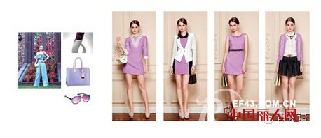 “G&F”青花语女装2014秋装新款  摩登俏巴黎