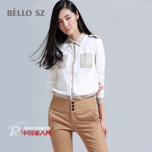 棉麻衬衫款式有哪些  棉麻衬衫搭配  棉麻衬衫搭配什么裤装