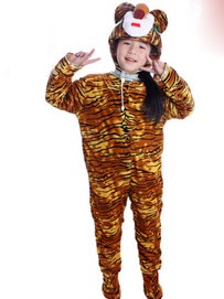 儿童小老虎演出服  白肚小青蛙舞蹈服流行款