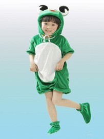 儿童小老虎演出服  白肚小青蛙舞蹈服流行款
