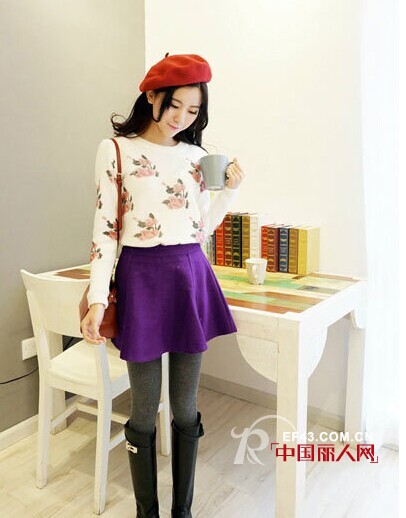 毛衣怎么搭配更好看? 试试跟短裙一起搭怎么样?