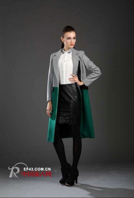 《女神的新衣》第一季叶璇黑色风衣款式 长款风衣外套搭配