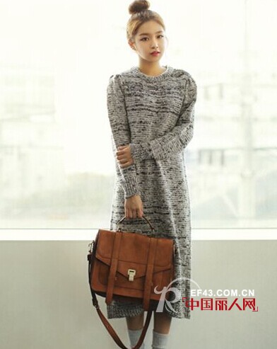 秋日必备毛衣连衣裙  外穿内搭都好看