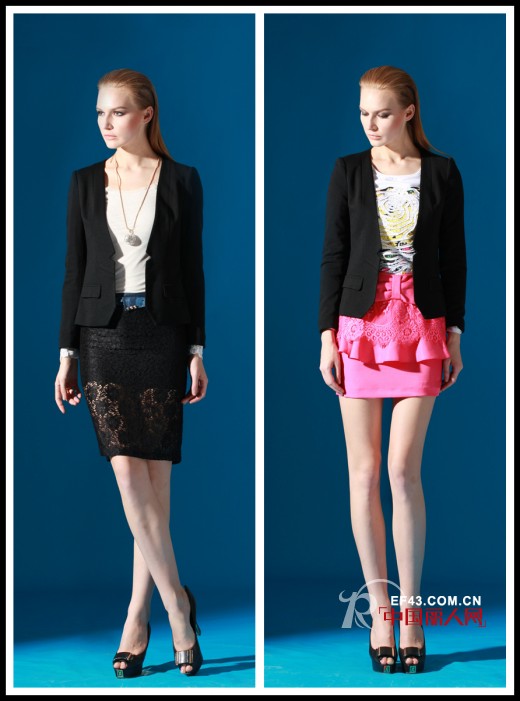 魅力初秋OL小西装混搭,尽享星巴克下午茶时光