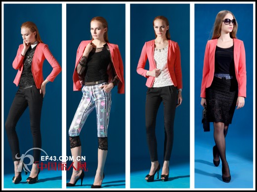 魅力初秋OL小西装混搭,尽享星巴克下午茶时光