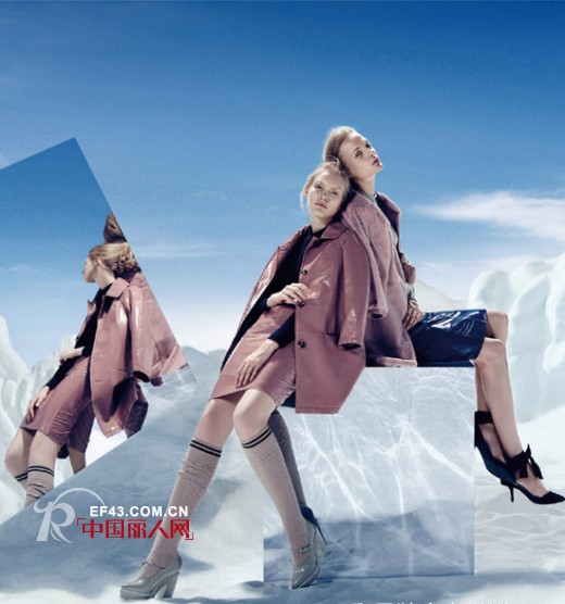 三彩女装2014冬装新品体验“冰”纷世界 3COLOUR三彩2014冬季形象大片