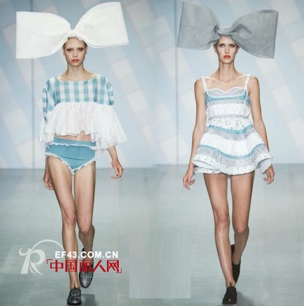 【时装周】大蝴蝶结的复古女郎!你爱哪一套