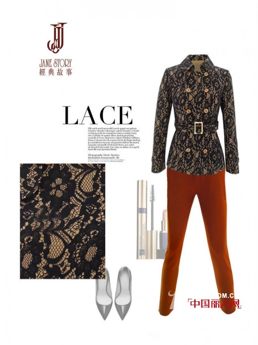 经典故事女装2014秋装新款:黑色蕾丝装搭配技巧