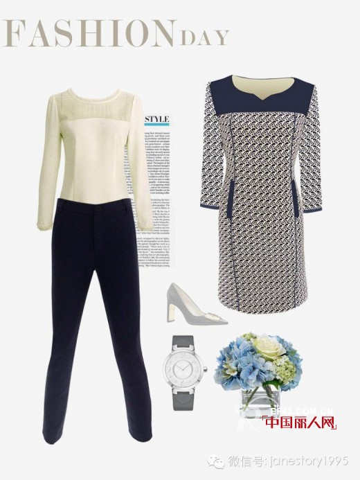 JANESTORY时尚千鸟格系列服装搭配 尽显女性干练气息