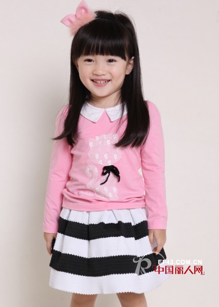 笛莎童装2014秋季新款童装图片 粉色T恤怎么搭配 粉色配什么颜色最好看