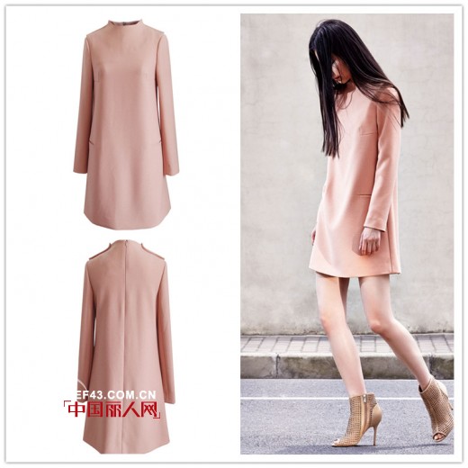 粉色针织衫搭配什么裤装  粉色连衣裙秋季怎么穿